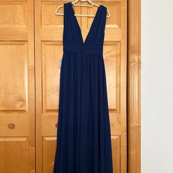 Lulus Heavenly Hues Navy Blue Maxi Dress - Size M - Picture 4 of 7